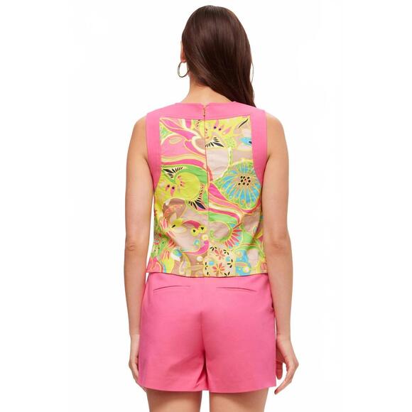 NEW TRINA TURK bev sleeveless cutout top in venus - Picture 3 of 4